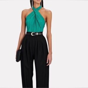 ALC Rio cross cross halter blouse top